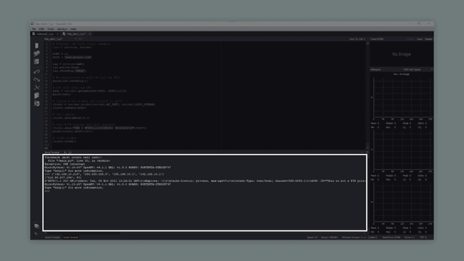 Serial monitor showing the result of the sketch