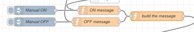 Click on the square on the left of the node "Manual ON".