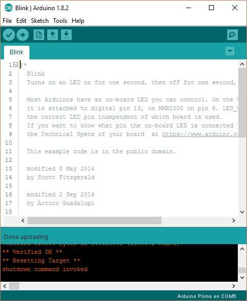 First Sketch Arduino Primo 3