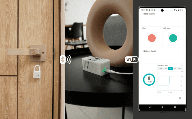 Cloud-connected Intruder Detector using a Nicla Voice and a Portenta H7