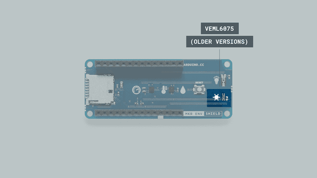 The VEML6075 sensor.