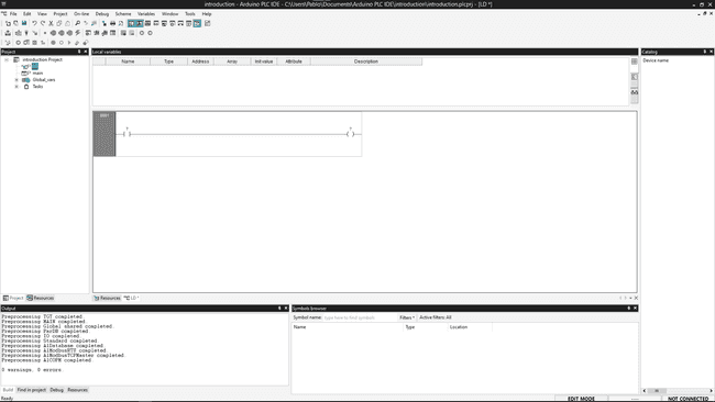 Default Ladder Diagram Program