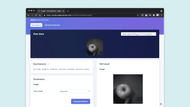 In the image inspection tool you can set the color depth according to the input data