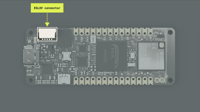 Portenta C33 built-in ESLOV connector